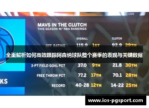 全面解析如何高效跟踪阿森纳球队整个赛季的表现与关键数据 全面解析如何高效跟踪阿森纳球队整个赛季的表现与关键数据